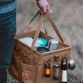 thumbnail image 3 of Bolsa de almacenamiento plegable para cocina de picnic, bolsa de camping para exteriores, para jardinería y viajes Color arena, 3 of 8