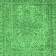 thumbnail image 1 of Ahgly Company Indoor Square Abstract Emerald Green Modern Area Rugs, 4' Square, 1 of 4