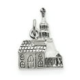 thumbnail image 1 of Beautiful Sterling Silver 3-D Church Charm, 1 of 2