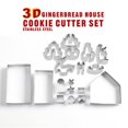 thumbnail image 2 of Faburo 14 Stück Platzchen Ausstechformen Weihnachten Plätzchenformen Set Druckform Edelstahl Backform Verschiedene Formen zum Backen von Kekse Kuchen (Ausstechformen für Weihnachten) Ormromra LN-0878, 2 of 7