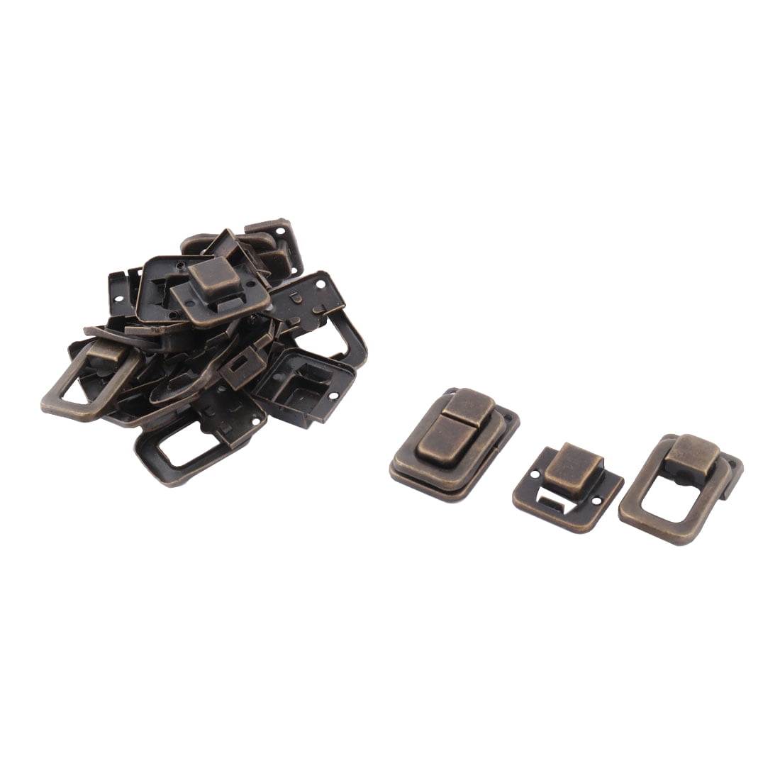 Toolbox Case Iron Box Toggle Latch Hasp Lock Buckle Bronze Tone 37mm Long 10 PCS
