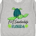 thumbnail image 3 of Inktastic Fort Lauderdale, Florida Happy Sea Turtle Toddler Sweatshirt, 3 of 4