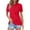 Red-1, variant on WDDDD Women's Plus Size Casual Button Up Long Sleeve Relaxed Fit Shirt XXL