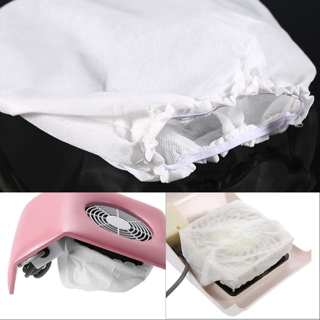 LAFGUR Vacuum Cleaner Bag , Vacuum Cleaner Replacement Bag Non-Woven Bag, 10pcs Nail Non-Woven Vacuum Cleaner Replacement Bags, Salon Tools Small Containers Metal For Dust Collection For Nail Art
