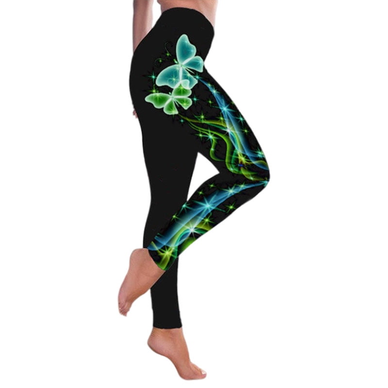 XZNGL Plus Size Yoga Pants Women Fashion Print Yoga Pants Plus Size Casual  High Waist Sport Pants Yoga Pants Women 