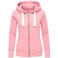thumbnail image 1 of Pompotops Femmes Dames Sweat à Capuche Uni à Fermeture Éclair Manches Longues Pull Tops Chemise, 1 of 3