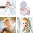 thumbnail image 6 of Travel Potty, Plastic Pink Portable Potty, Non-Slip Penguin Potty Seat for Toddlers, Portable Commode with Drawer Tray, Easy Clean Training Toilet for Indoor Outdoor, 6 of 9