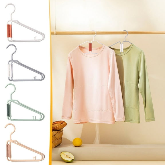 BCZHQQ Portable Folding Travel Hangers, Colored Foldable Hangers for Traveling, Light Weight Durable Plastic Clothes Hangers Non-Slip Heavy Duty Hangers for Tank T-Shirts Dresses Jackets