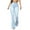 Light Blue, variant on Women's Bell Bottom Jeans Pull-on High Waisted Bootcut Flare Jean Classic Slim Shaping Curvy Stretch Skinny Denim Pants(Blue,XL)