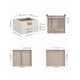 thumbnail image 5 of Caja Xtellar de Joyas, Caja Joyero de 3 Niveles, Estuche de Joyería, 2 Cajones Color Blanco, 5 of 5