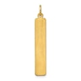 thumbnail image 3 of 14K Gold Yellow Gold Large Blank Bar Charm, 3 of 4