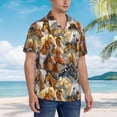 thumbnail image 4 of Men's Hawaiian Shirt Casual Short Sleeve Button Down Shirt Tropical Beach Shirt, 4 of 8
