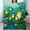 Frogs in the lotus pondblanket 30"x40" 1, variant on NIANHE Little monkey banana blanket, comfortable and soft, warm casual blanket, printed design, winter sofa dormitory home decoration, must-have travel product. Size is 50x60 inches.