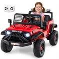 thumbnail image 1 of Gymax Voiture Électrique 24 V pour Enfants, Véhicule à Batterie avec Télécommande Parentale, Rouge, 1 of 8