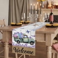 thumbnail image 2 of Table Runners 90 Inches Long Dress Scarves, Purple Flowers Farmhouse Coffee/Dining/Kitchen Table Runner for Living Room, Weeping Spring Floral Truck Butterfly Wooden 13x90 Inch, 2 of 9