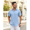 thumbnail image 3 of COOFANDY Short Sleeve Dress Shirt for Men Business Casual Button Down Shirt, 3 of 6