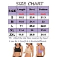 thumbnail image 2 of Womens Activewear Bra Yoga Bras Racerback Padded with Non-wired No Buckle Workout Gym Activewear Tank Tops Bra Size S-2XL, 2 of 8