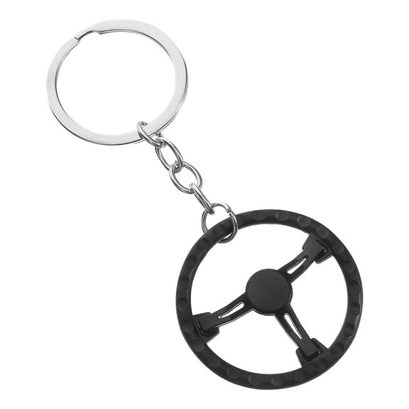 WHAMVOX Keychain Decor Steering Wheel Shape Vehicle Keychain Pendant Practical Backpack Key Charm