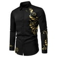 thumbnail image 2 of Camisa de Manga Larga Con Estampado de Botones Casuales A La Moda Para Hombre Odeerbi  ODB179581, 2 of 7