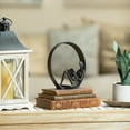 thumbnail image 4 of Danya B. Contemporary Encircled Female Reader Cast Iron Sculpture Statue, 4 of 11