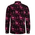 thumbnail image 4 of Vintage Psychedelic Mens Long Sleeve Button Down Shirts, Casual Men's Button Up Shirt with Pocket, 4 of 6