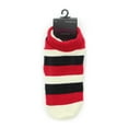 thumbnail image 2 of MeMoi StripeTone Fuzzy Lined Bootie Slipper Socks - Womens - Female, Small/Medium, Tango Red, 2 of 2