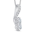 thumbnail image 2 of KATARINA Prong Set Diamond Fashion Pendant Necklace in 14K White Gold (1/3 cttw), 2 of 3