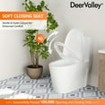 thumbnail image 6 of DeerValley One Piece Modern Toilet, Elongated Dual Flush Standard White Toilet With Comfort ADA Seat Height(Seat Included) DV-1F52102Pro, 6 of 16