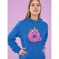 thumbnail image 2 of Unicorn Donut  Hoodie Women -Image by Shutterstock, Female 3X-Large, 2 of 4