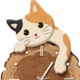 thumbnail image 2 of Cat Wall Clock Modern with Swinging Tail Silent for Kids Room Bedroom Home Decor, 2 of 5
