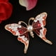 thumbnail image 3 of Animal Inscet disfraz suéter joyería cristal Rhinestone fiesta broche Pin Mariposa Zulema Broche de broche de diamantes de imitación, 3 of 8
