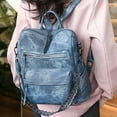 thumbnail image 5 of MUSOIE PU Leather Backpack Purse for Women Large Capacity Travel Daypack Ladies Satchel Shoulder Bag, 5 of 5