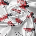 thumbnail image 5 of Ambesonne Watercolor Valance Pack of 2, Lady Bug Insect, 54"X12", Vermilion Black White, 5 of 5