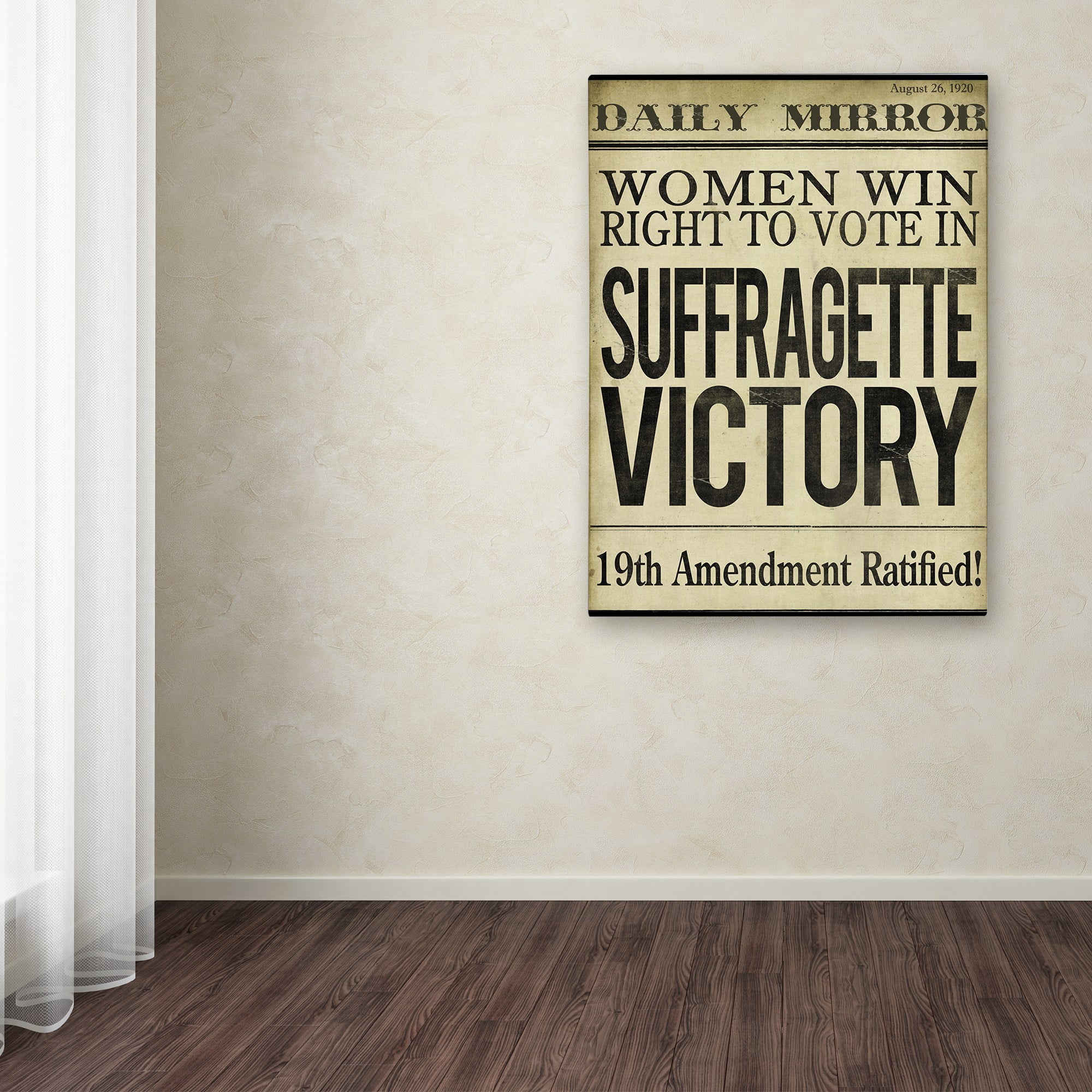 Trademark Fine Art "Women?s Right to Vote" Canvas Art by Color Bakery
