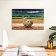 thumbnail image 3 of Elephant Stock Baseball In Stadium Wall Art - Horizontal Canvas Wall Art - Living Room Wall Decor - Sports Canvas - Brown And Beige Decor - 12" x 8", 3 of 8