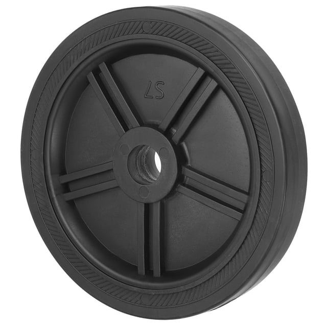Uxcell 8" Universal Air Compressor Wheel with 1" Hole for Easy Mobility, Black
