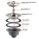 thumbnail image 4 of de fregadero de cocina de material acero inoxidable Anti obstrucción borde grueso adaptaciónción desagües Canasta de tapón de para orificio d 110 diámetro perfecl Desagüe del lavabo, 4 of 7