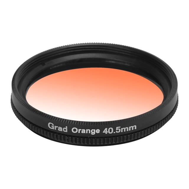 Filtro de degradado Junestar de 40,5 mm con revestimiento multicapa, resistente al agua y de color gradual para cámara Canon (naranja degradado)