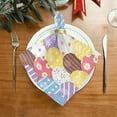 thumbnail image 2 of Dreamtimes Easter Eggs Cloth Napkins Set of 1, Oversized Washable Reusable Polyester Dinner Table Napkins for Family, Restaurant, Party Decor, 20 x 20 Inch, 2 of 7