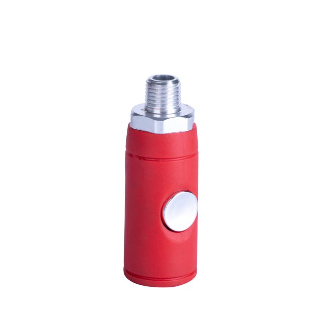Acoplador con botón pulsador CRAFTSMAN, enchufe industrial NPT de 1/4 pulgadas