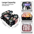 thumbnail image 3 of Panda Double Layered Insulated Lunch Bag with Two Compartments, Large Capacity, Handheld Meal Bag - 7.1x11.4x16.1 inches, 3 of 6