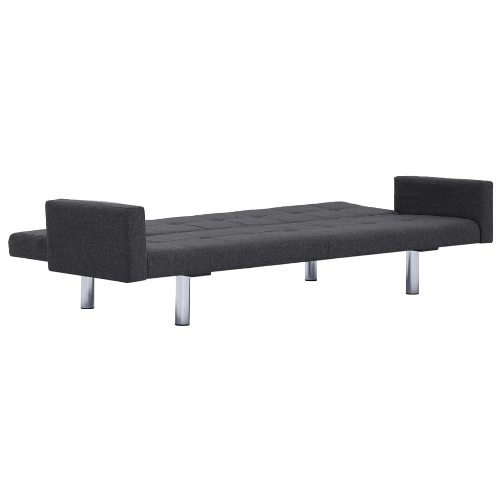 Kepooman Home Convertible Faux Leather Sofa Bed with Armrest for Living Room, Dark Gray Kepooman Home Convertible Faux Leather Sofa Bed with Armrest for Living Room, Dark Gray