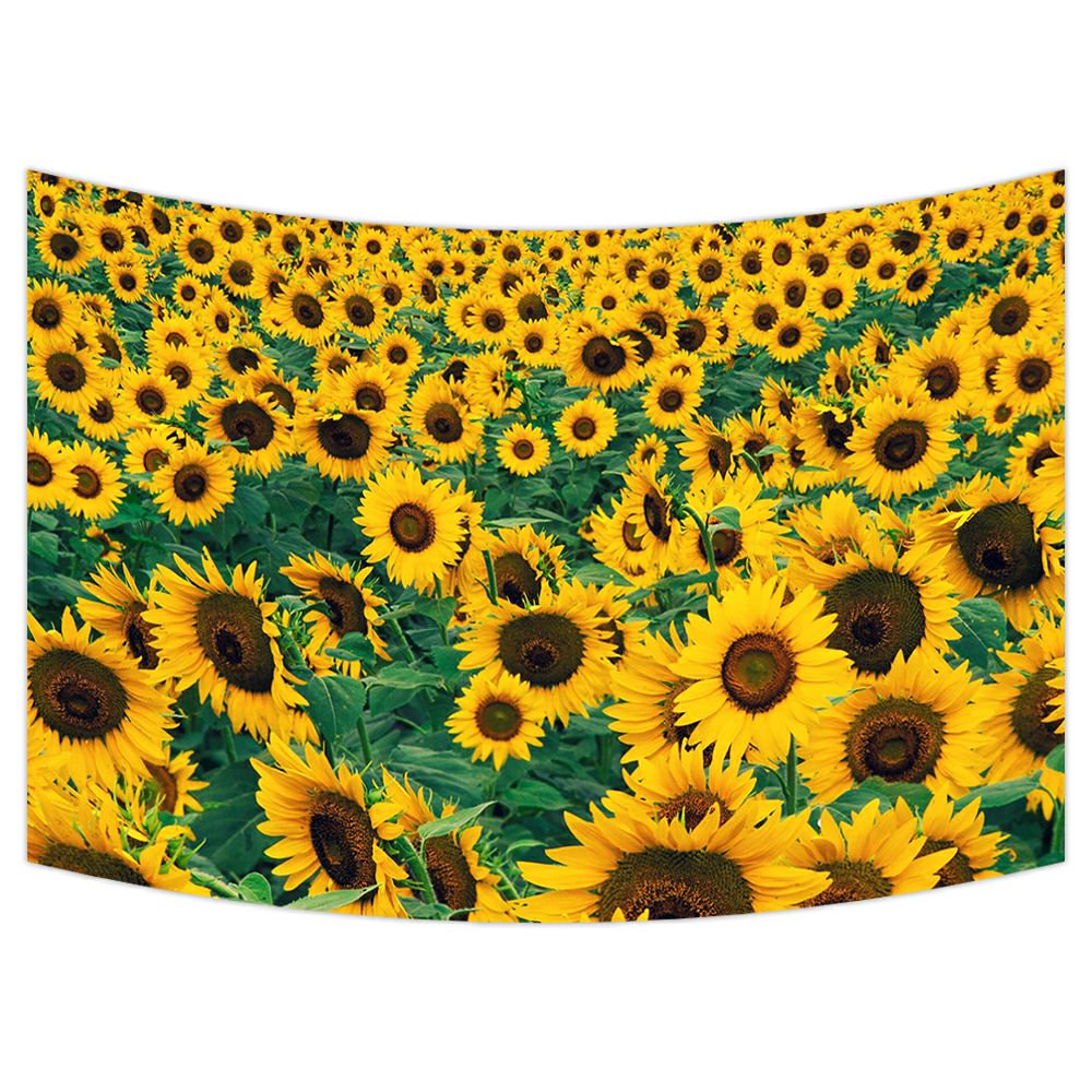 ZKGK Sunflower Lanscape Field Tapestry Wall Hanging Wall Decor Art for