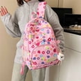 thumbnail image 4 of Weebloom Large School Backpack For Kids Girls Cute 3Pcs School Bags Set 3 Piece Floral Bookbag Middle High School College Pink, 4 of 5