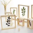 thumbnail image 3 of Creative double-sided glass transparent wooden frame 9.9 x 13.7cm, 3 of 6