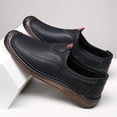 thumbnail image 5 of Men's Casual Loafers Slip On Leather Shoes Lightweight Driving Shoes Moccasins Classic Penny Loafer Flats Boat Shoes Outdoor Walking Shoes, 5 of 12