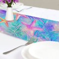 thumbnail image 4 of Yayeee Table Runner 70 inches Long for Home Kitchen Rectangle Dining Table Holiday Party Decoration, Neon Starfish Pattern, 4 of 7