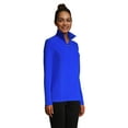 thumbnail image 3 of Lands' End Women's Petite Fleece Quarter Zip Pullover - X Large Petite - Royal Cobalt, 3 of 3