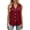 Red, variant on Sleeveless Collared Blouse Casual Button Down Shirt Lightweight Summer Top Work Half Sleeve Women Quick Shot plus Button down Shirt Women Scrub T Shirts for Women Elephant Shirt Elbow Tee
