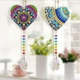 thumbnail image 6 of Diamond Painting Kit Hanging Pendant Crafts 2 Pcs DIY Special Shaped Drill Crystal Light Window Wind Chimes Jewelry Kit for Home Garden Decoration Gift, 6 of 9